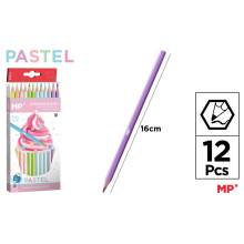 Lápis cor pastel 12 unidades