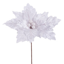 Flor natal branca 54cm