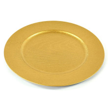 Prato marcador dourado Ø30cm